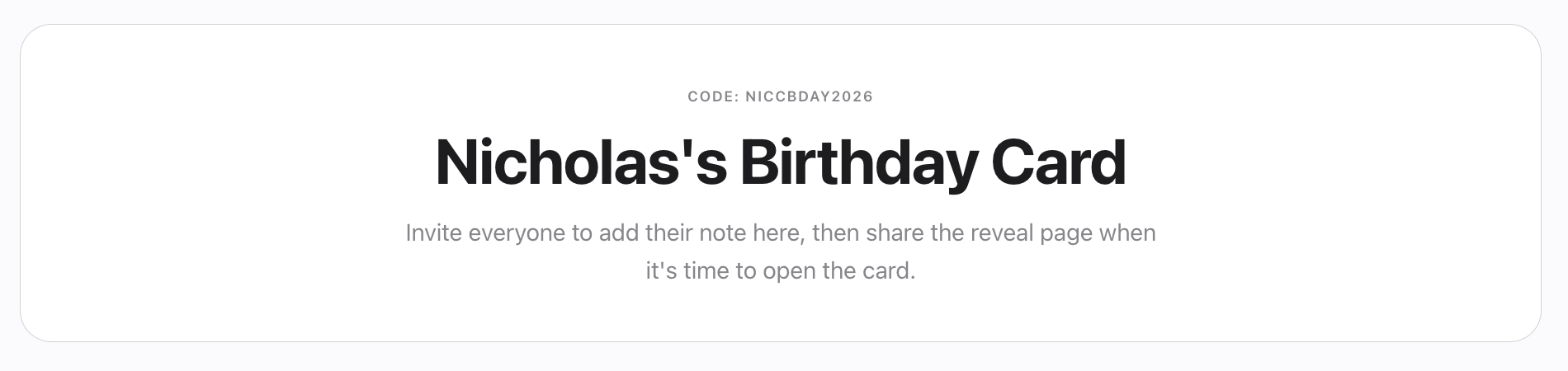 Share the code